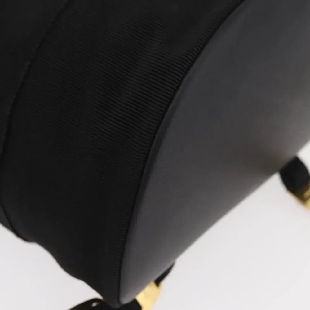 Salvatore Ferragamo Vara Chain Backpack Black